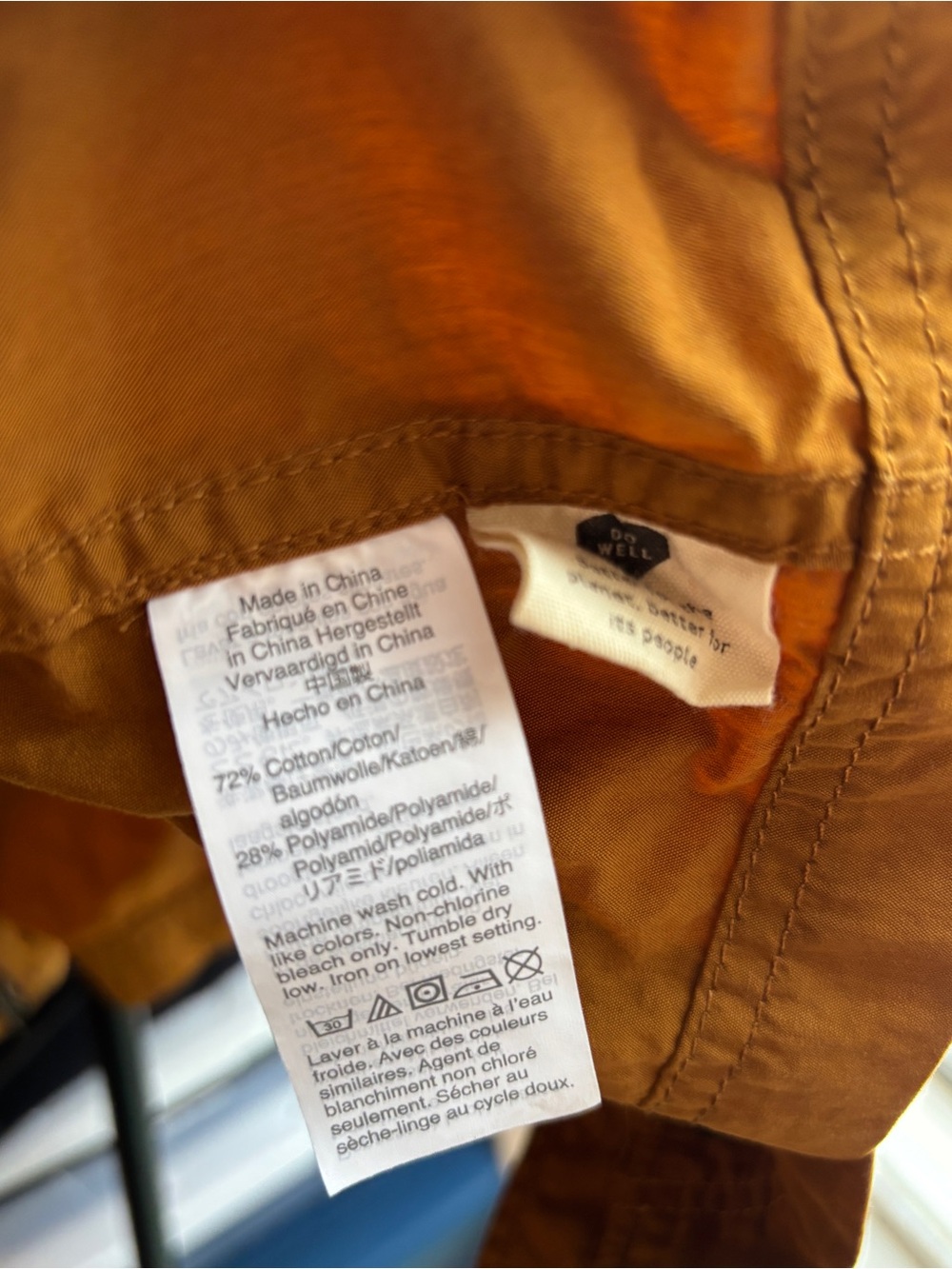 EUC Madewell Anorak Raincoat | Tan Brown Utility Rain Jacket | Women’s Plus 2X - Picture 8 of 16